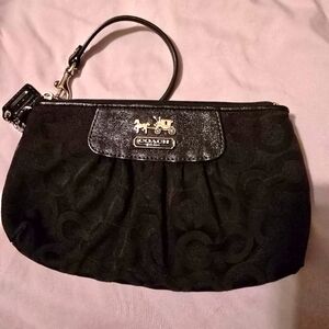 Coach Signature Wristlet Black F0867 - 41988 COACH